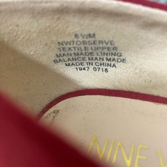 Red Suede Flats - Picture 4 of 9